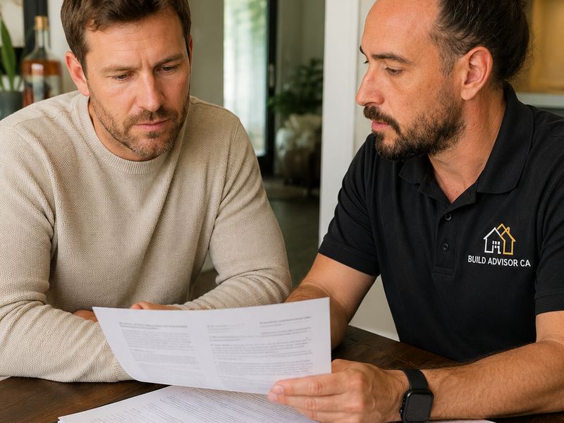 Reviewing a proposal with a homeowner